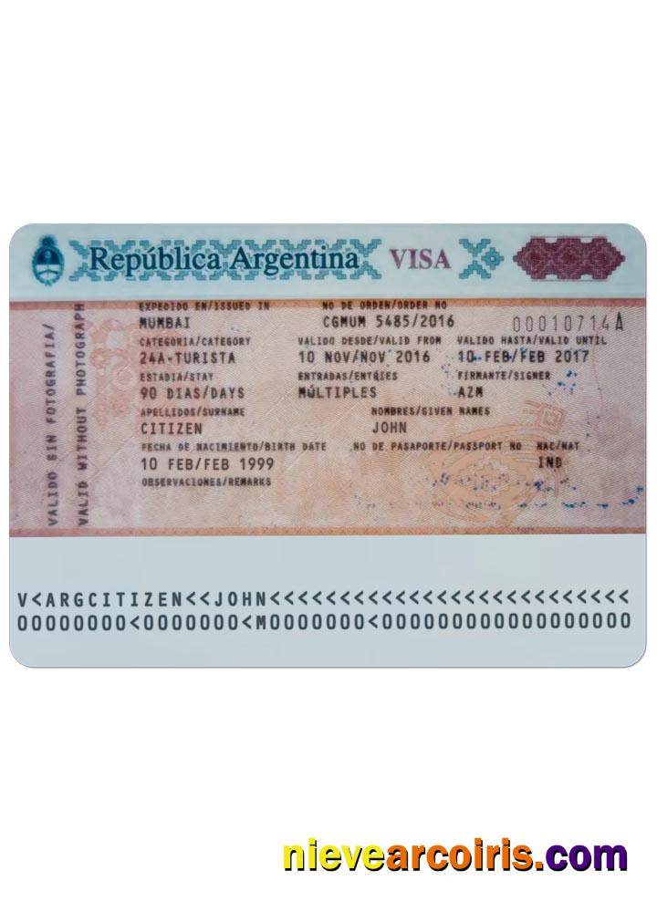 ARGENTINA visa